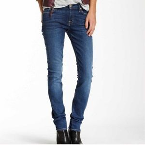 7 FAM Roxanne Dark Wash Slim Fit Jeans